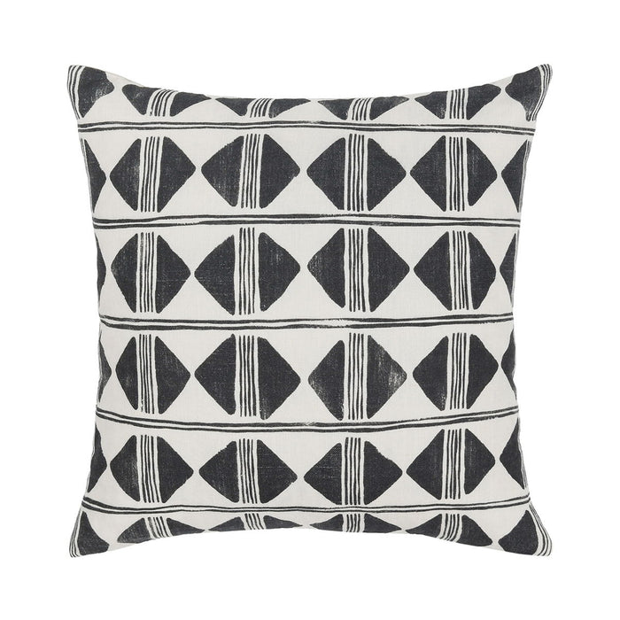 Nubia - 22" x 22" Pillow - Black / White