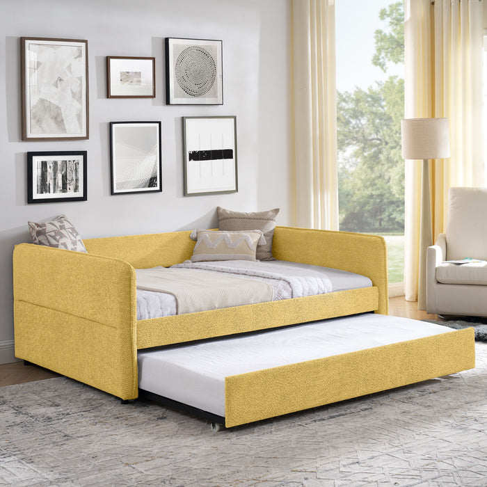 Upholstered Daybed With Pop Up Trundle