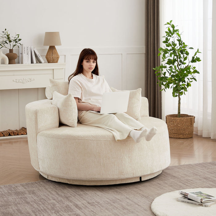 Single 360 Degree Swivel Chair For Living Room