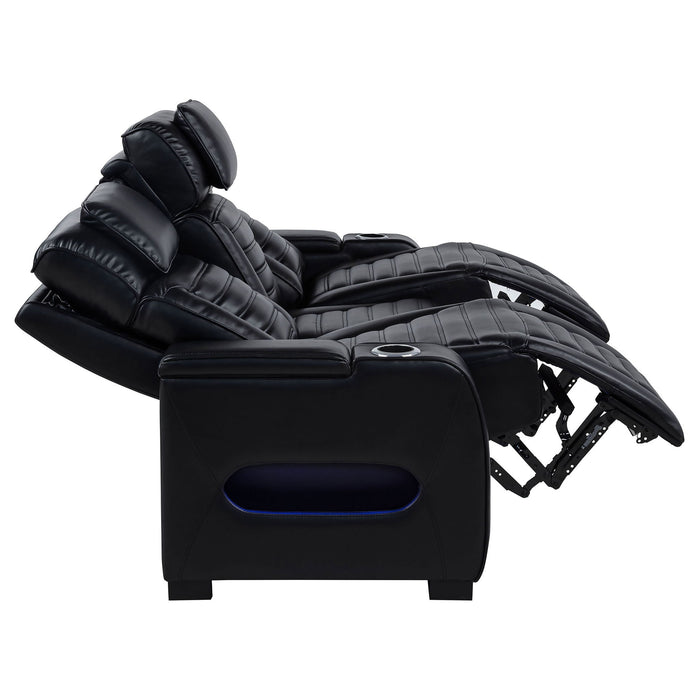 Isadora - Power Reclining Sofa With Dual Independent Recline - Black