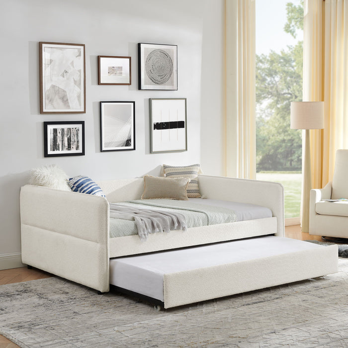 Upholstered Daybed With Pop Up Trundle