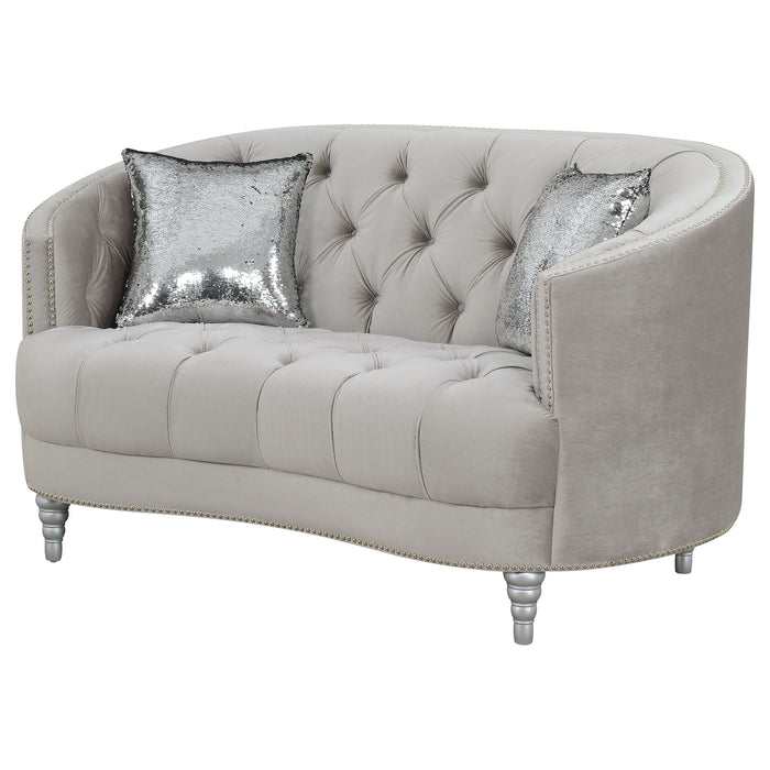 Colby - Loveseat With Tufted Design - Gray
