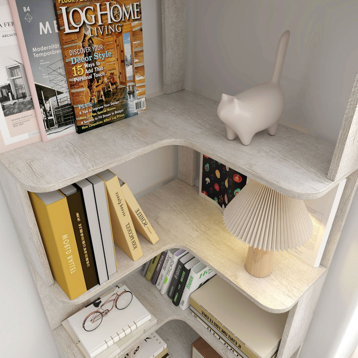 L-Shaped Corner Bookshelf