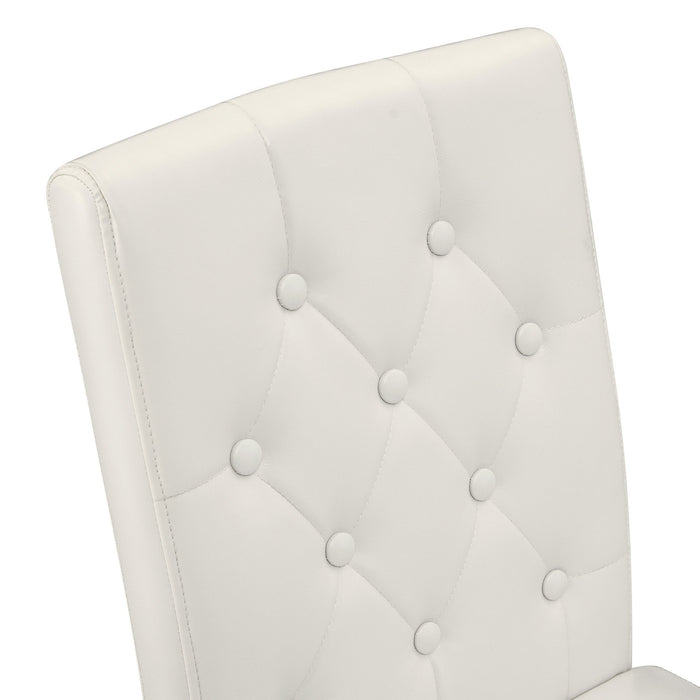 Dining Chairs With Ergonomic Buckle Backrest For Home