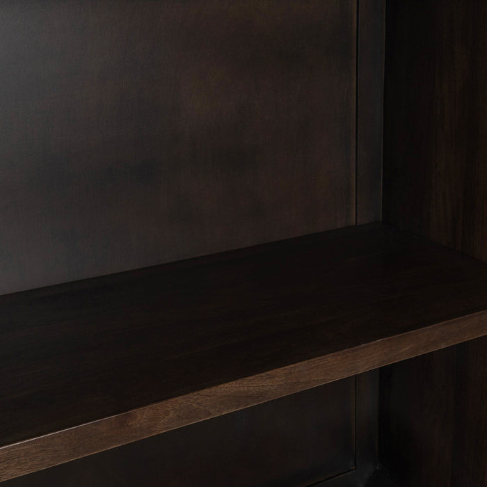 Rogers - Solid Wood Tall Cabinet - Dark Brown