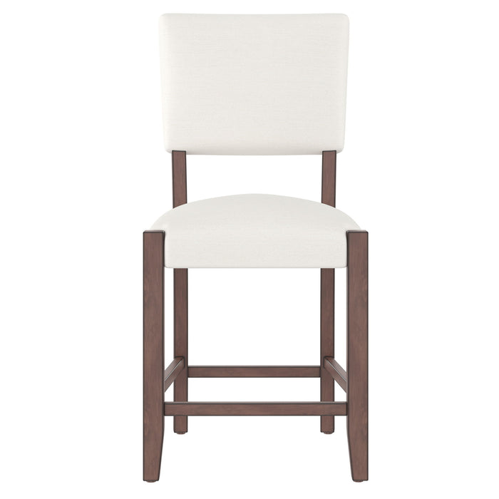 5 Piece Counter Height Dining Set With 4 Upholstered Chairs