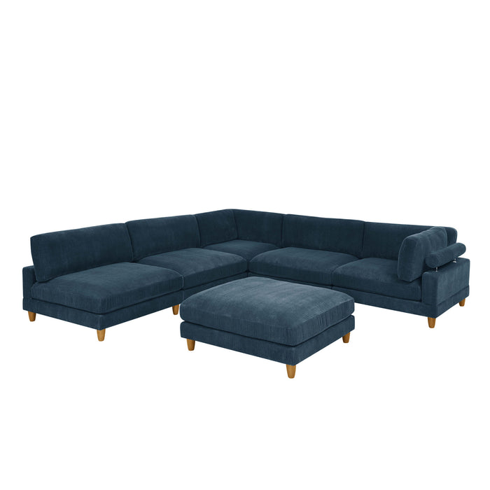 Modern Modular Sectional With Adjustable Back Support