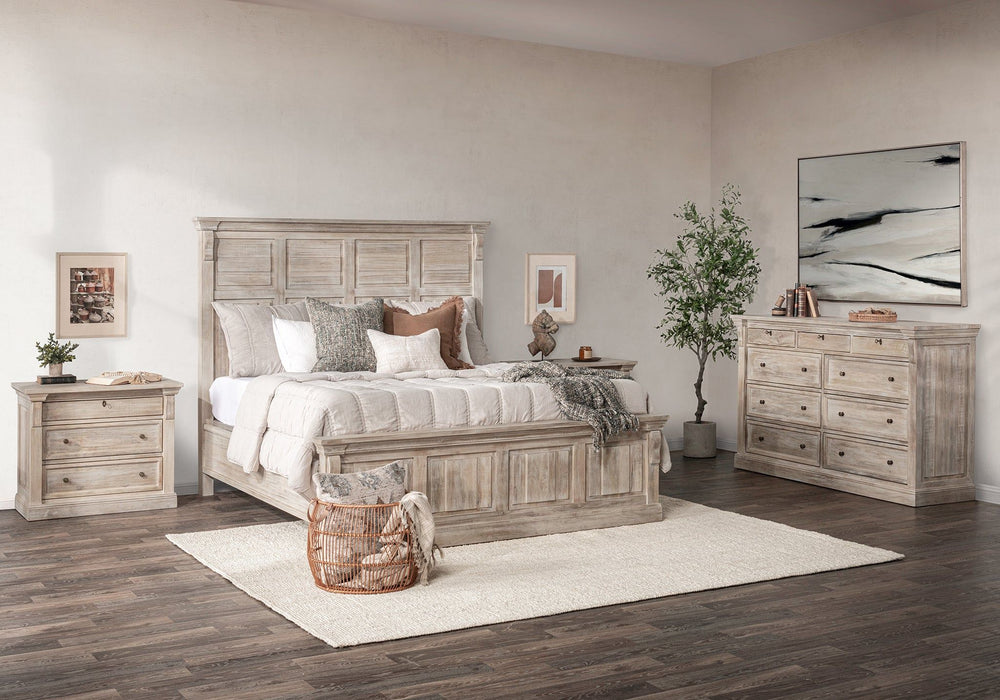 Adelaide - 9 Drawer Dresser - Natural Cream Wash