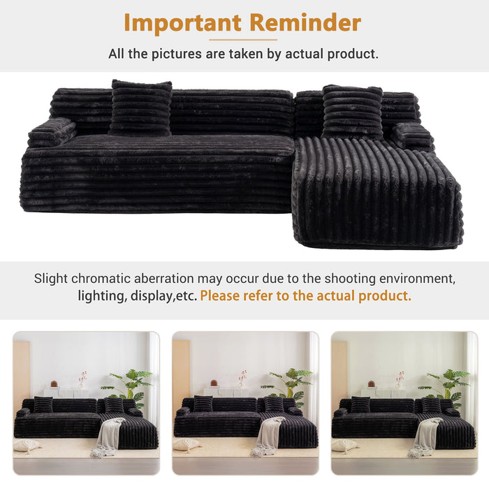 Cloud Sectional Sofa Upholstered Couch Free Combined Sofa