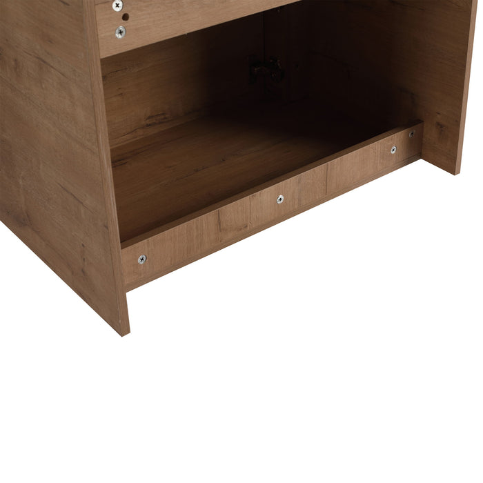 Wall Mounted Bathroom Vanity With Sink & 1 Soft Close Door