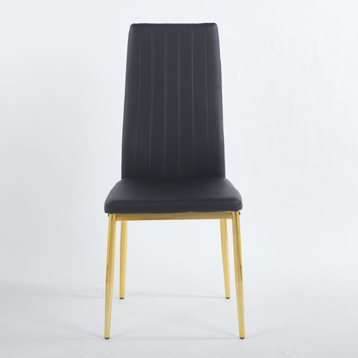 Dining Chair (Set of 4) - Golden Black
