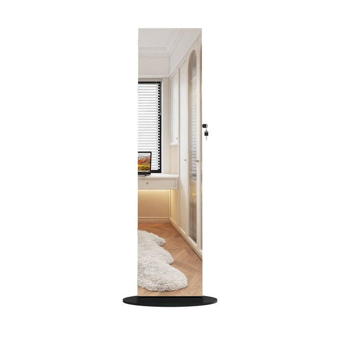 Swivel Jewelry Cabinet With Full Length Mirror