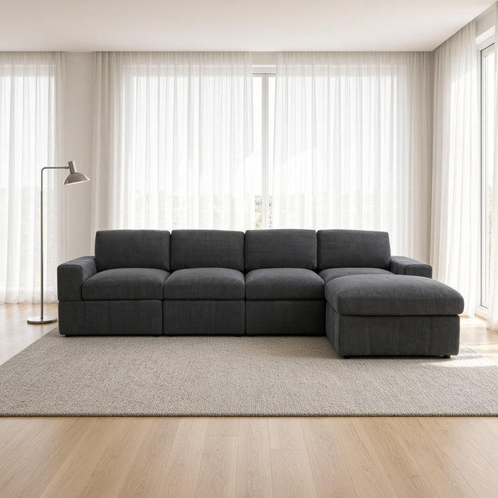 Modular Sectional Sofa, Reversible Set