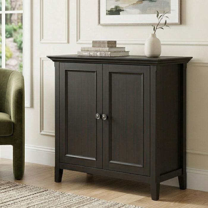 Amherst - 2 Door Storage Cabinet & Adjustable Shelving - Brown