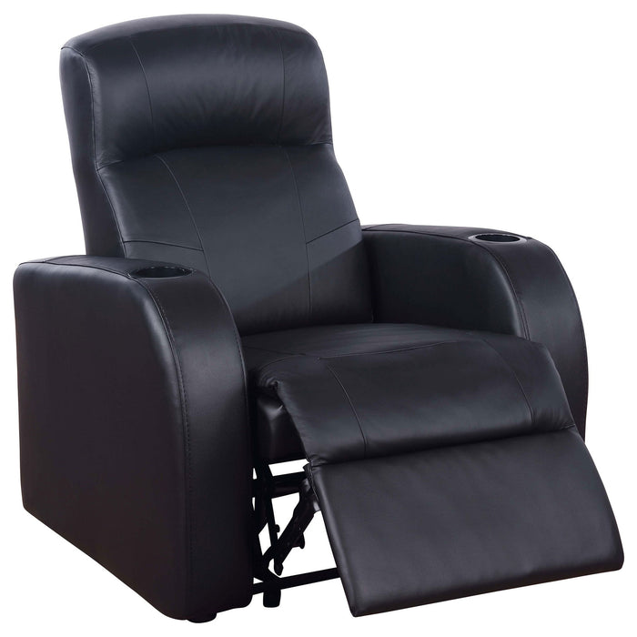 Greenfield - 3 Seater Home Theater With Storage - Black