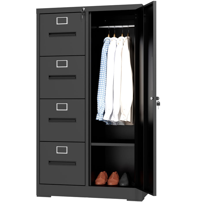 Storage Vertical Filing Cabinet With Lock