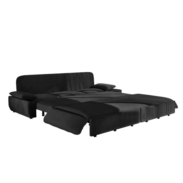 King Size Pull Out Sofa Bed, 3 In 1 Convertible Multifunctional