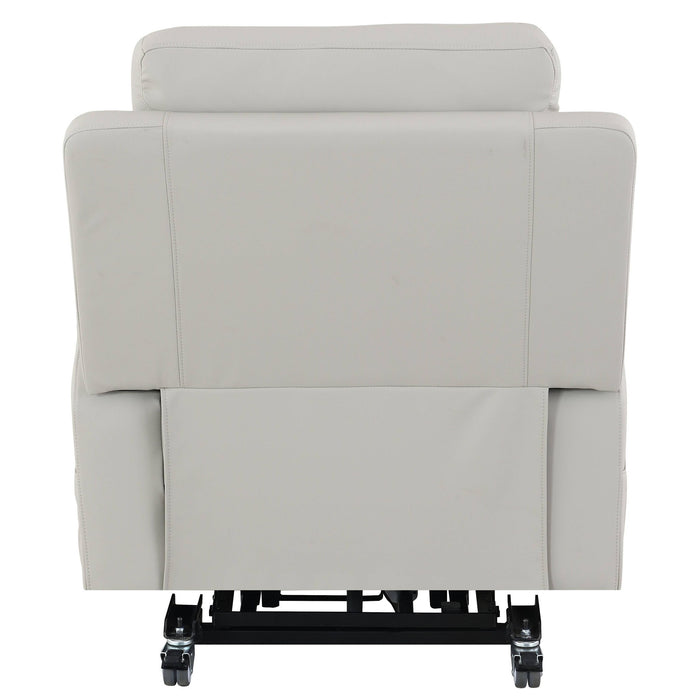 Marsha - Power Recliner With Lift & Massage - Light Gray
