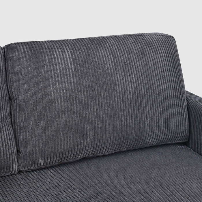 Upholstered Loveseat With Arms And Pillows