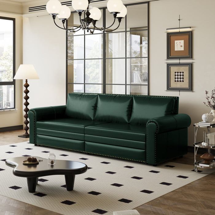 Chesterfield Sofa & Pull Out Bed