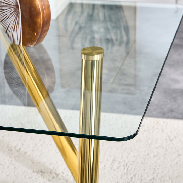 Dining Table With Transparent Surface