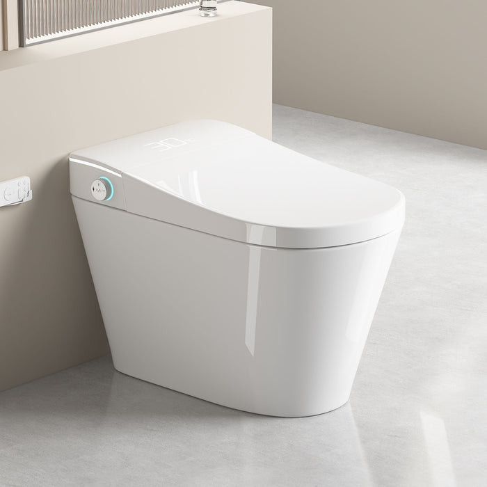 Smart Bidet Toilet With Auto Open / Close Seat, Warm Water Wash, Heated Seat, And Wireless Remote Control