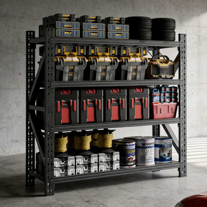 Heavy Duty 4 Shelf Garage Shelving Unit