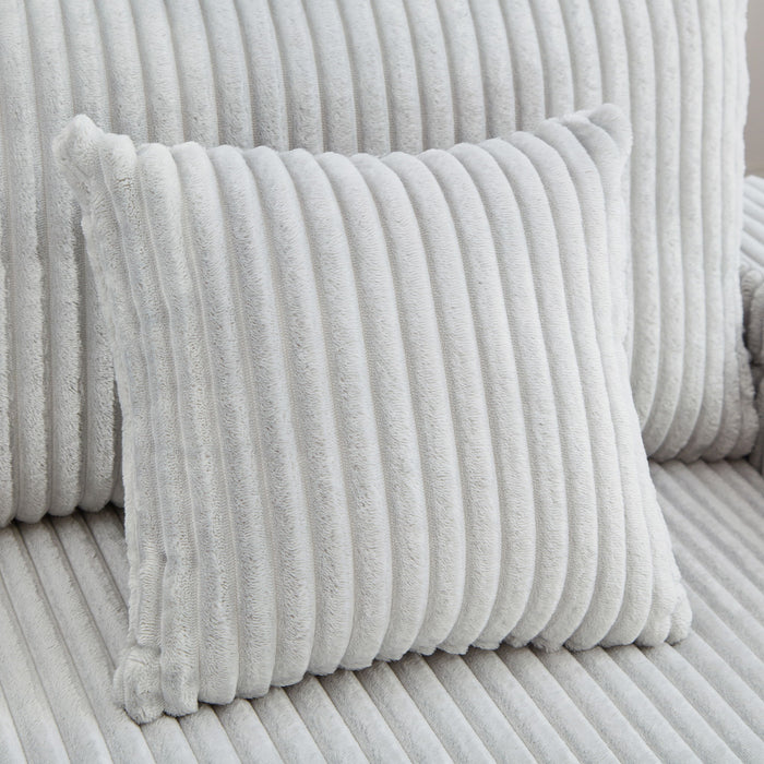 Modern Chaise Sofa With Adjustable Backrest, Cup Holders, Phone Holder & Storage Compartments For Living Room