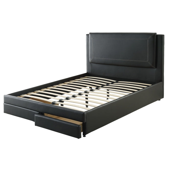 Modern Bed With Storage Drawers