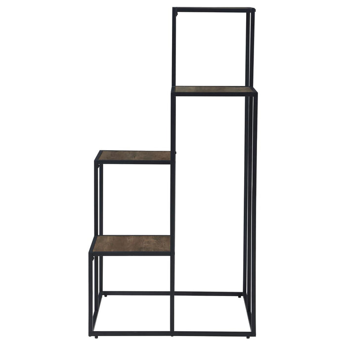 4 Tier Display Shelves - Black