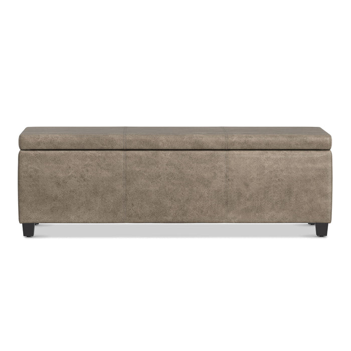Avalon - Storage Ottoman Bench - Brown