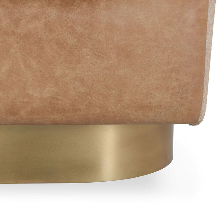 Lathe - Leather/Hide Accent Chair