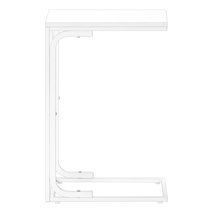 Accent Table, C - Shaped Modern Desig