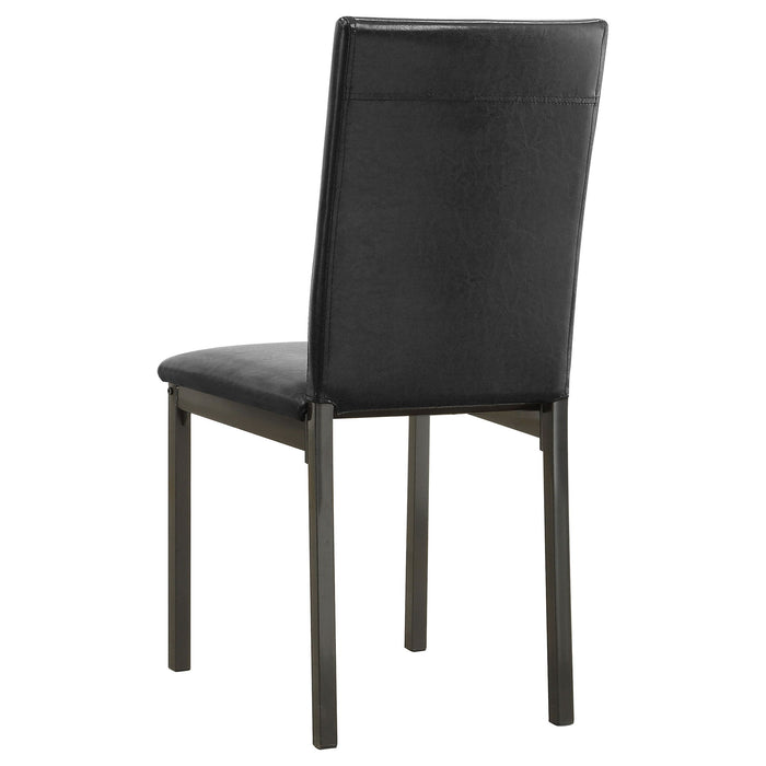 Upholstered Side Chair (Set of 2) - Black