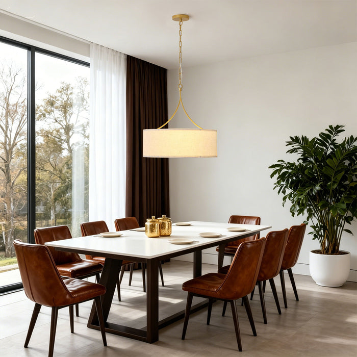 3 Light Drum Pendant Light