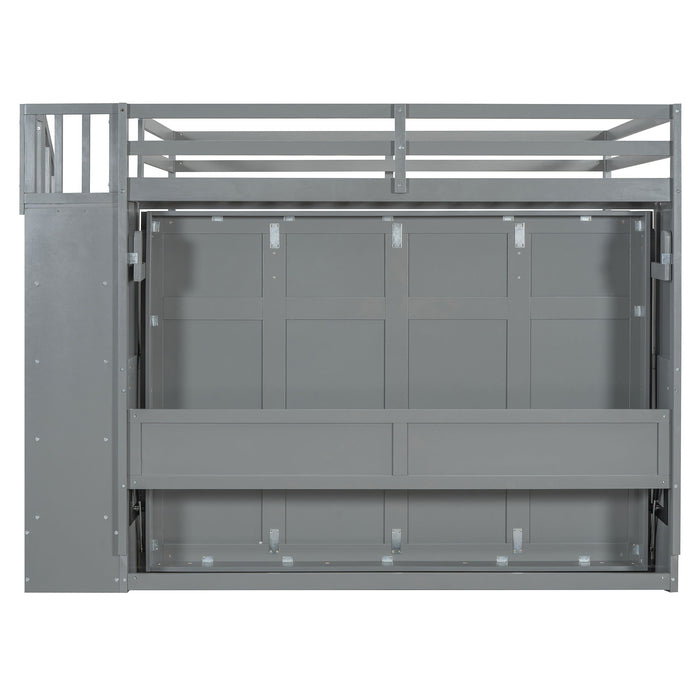 Murphy Bed With Smart Hydraulic System And Desk Design