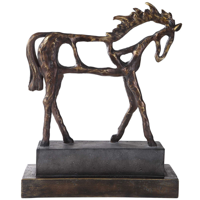 Titan Horse - Sculpture - Dark Brown