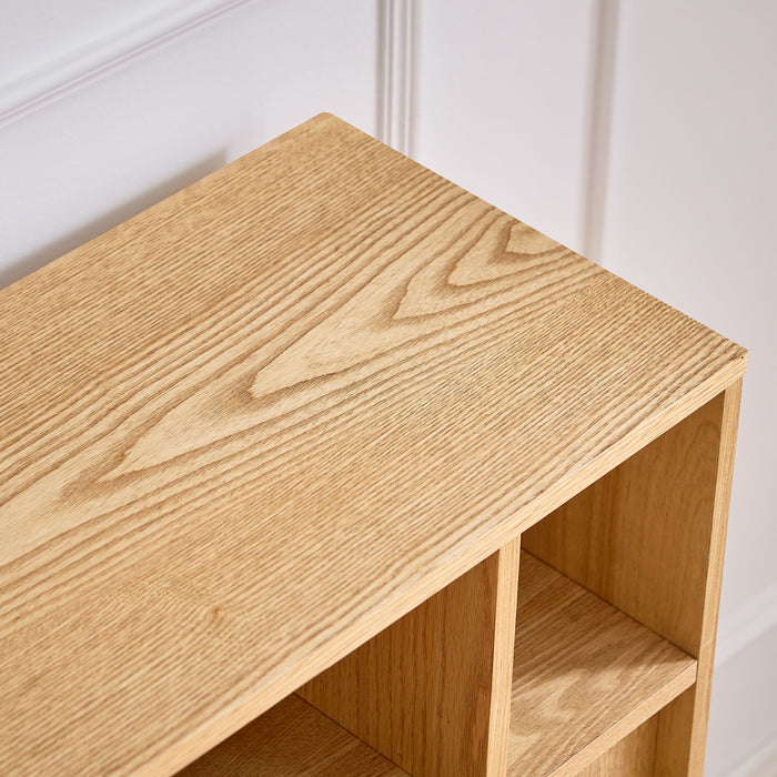 Fluted Sideboard Buffet Cabinet With 2 Doors And Adjustable Shelf, Storage Cabinet For Entryway