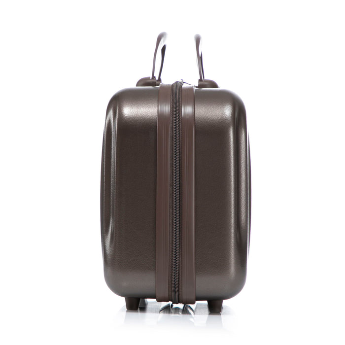 Luggage Set With Cosmetic Case, Combination Lock, Front Opening Design