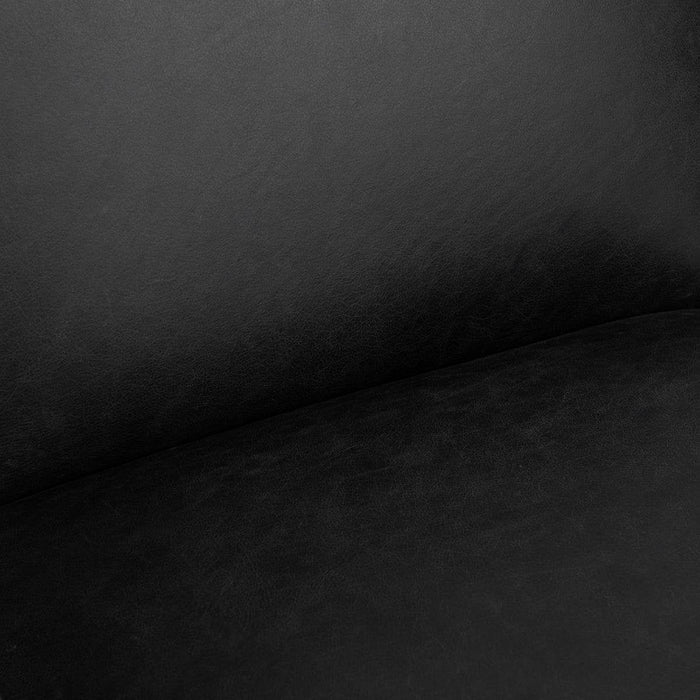 Azoria - Leather Accent Chair - Black