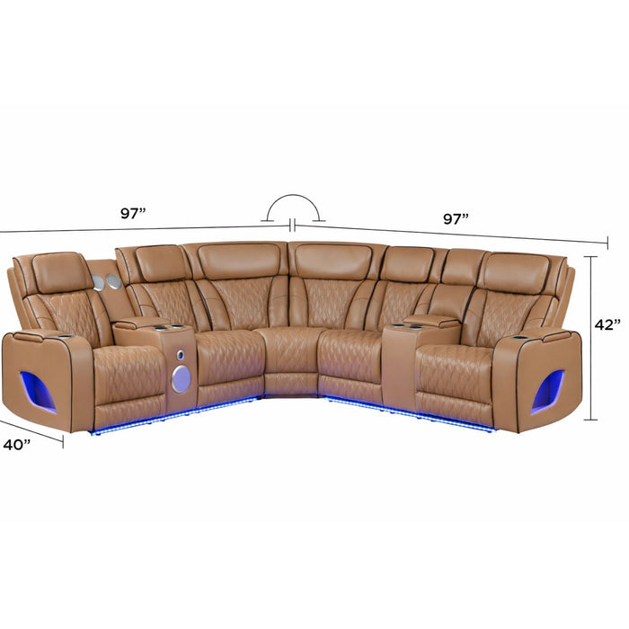 Fortuner - Power Recliner Sectional Sofa