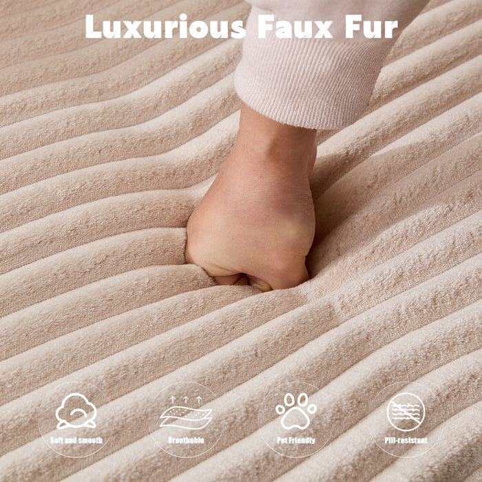 Compression Sectional Couch With Comfy Chaise, Boneless L Shape Sofa With Deep Seat