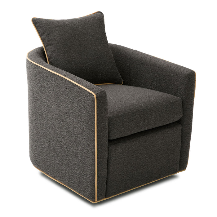 Swivel Accent Chair, Rotating Base, For Living Room