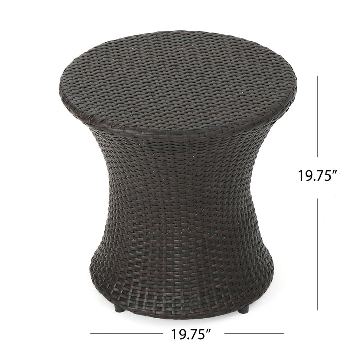 Thrive - Hourglass Rattan Table With No Glass Top