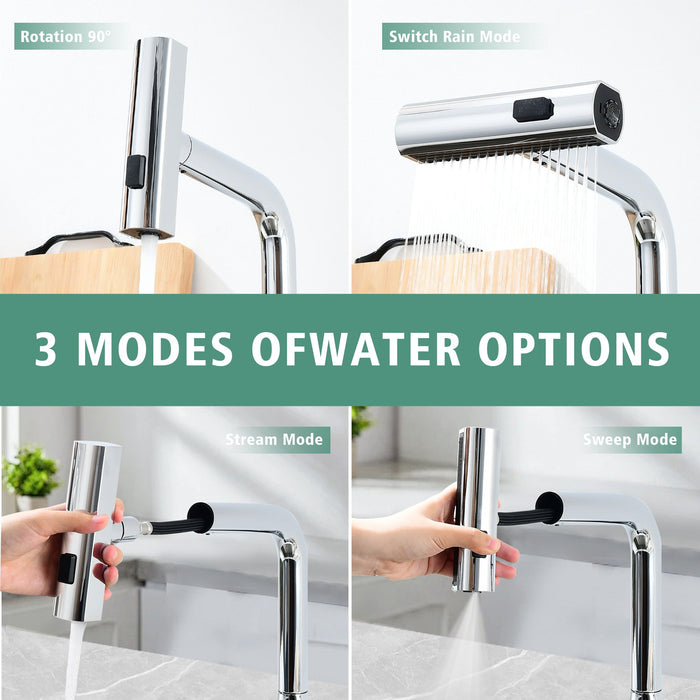 Touchless Kitchen Faucet With LED Display