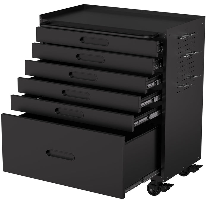 Rolling Tool Cabinet Heavy Duty Garage Storage With Lockable Doors