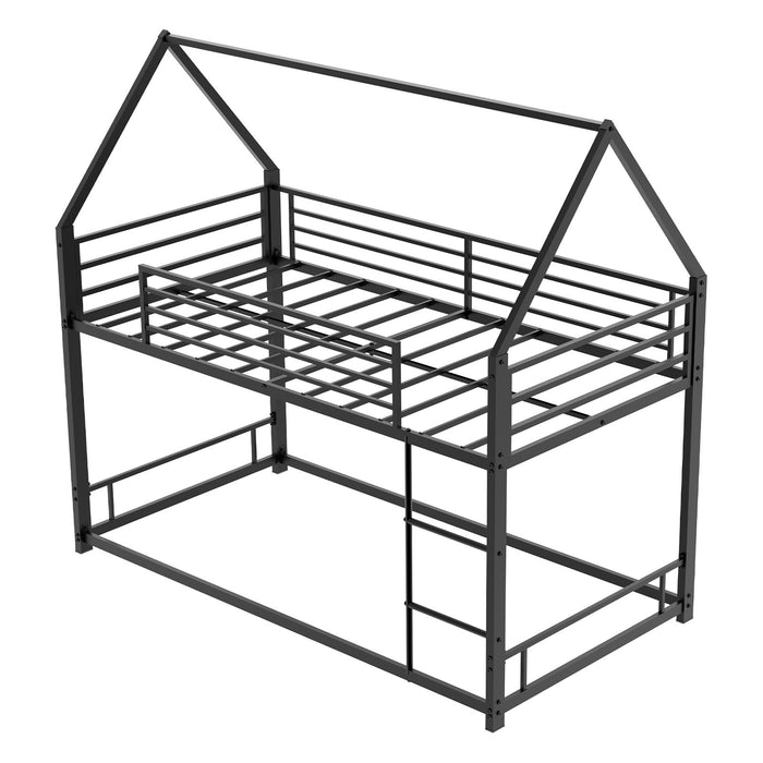 Bunk Bed With Safety Guardrails, No Box Spring Needed