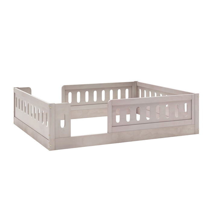 Platform Bed With Guardrail