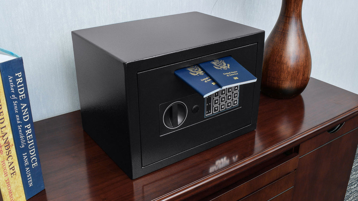 Compact Keypad Depository Safe - Black