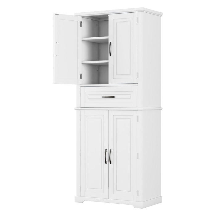 Bathroom Storage Cabinet With Multifunctional Storage Space, Drawer With Slide Rails, Adjustable Shelf